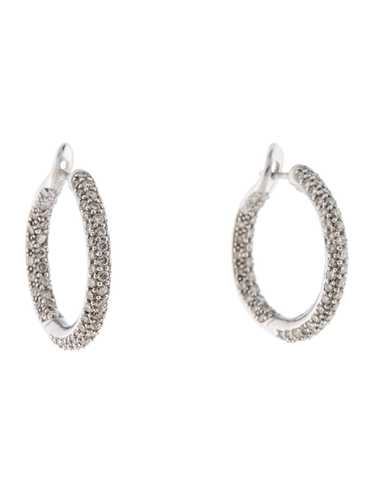 Earrings Rhodium-Plated 18K White Gold - image 1