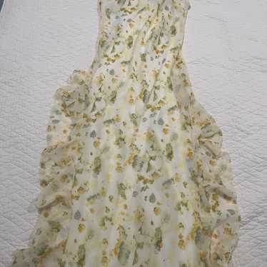 Foral yellow sundress - image 1