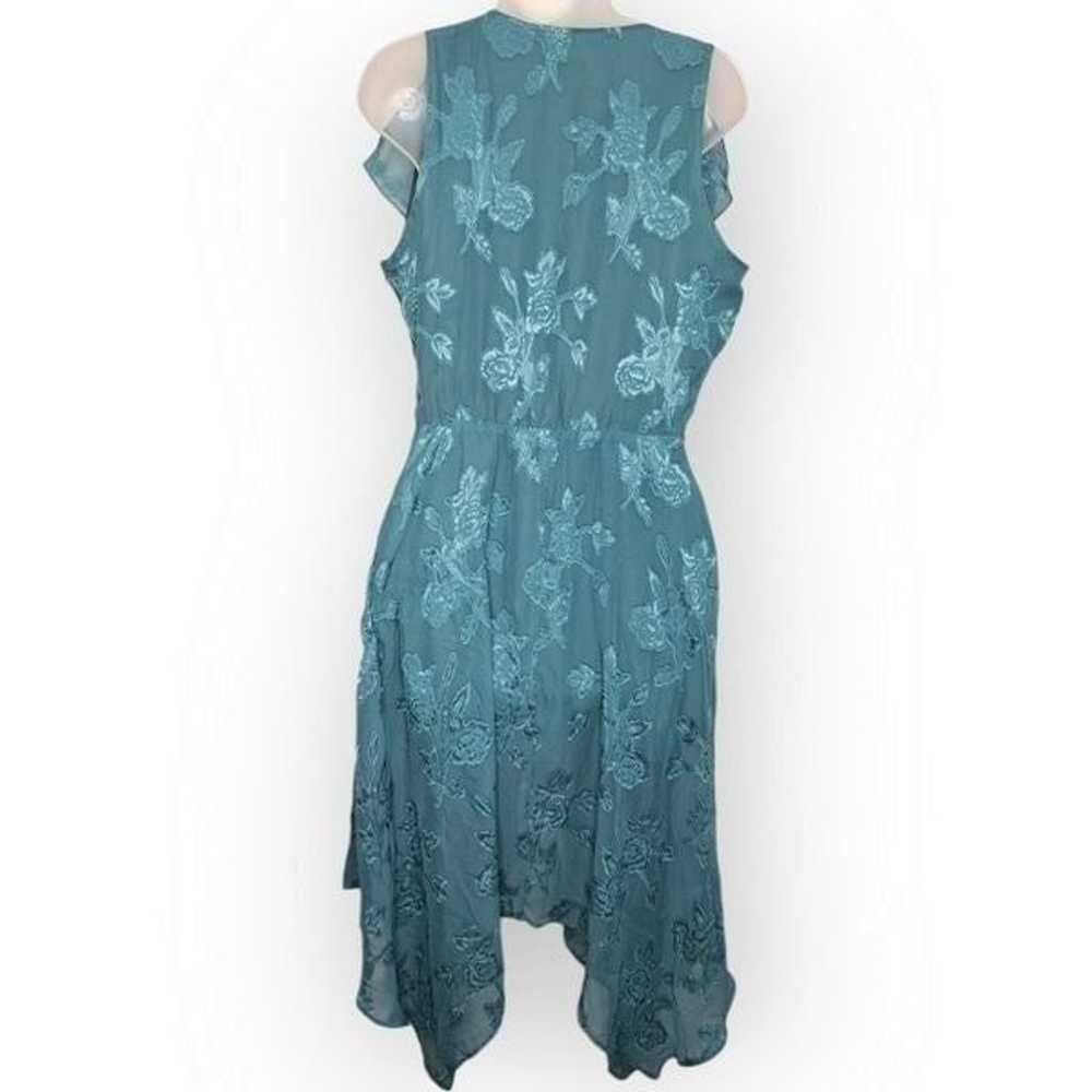 Leith Handkerchief Hem Faux-Wrap Midi Dress size … - image 3