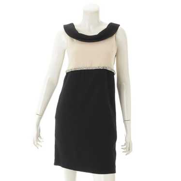 Grace Continental Beaded Sleeveless Dress in Black