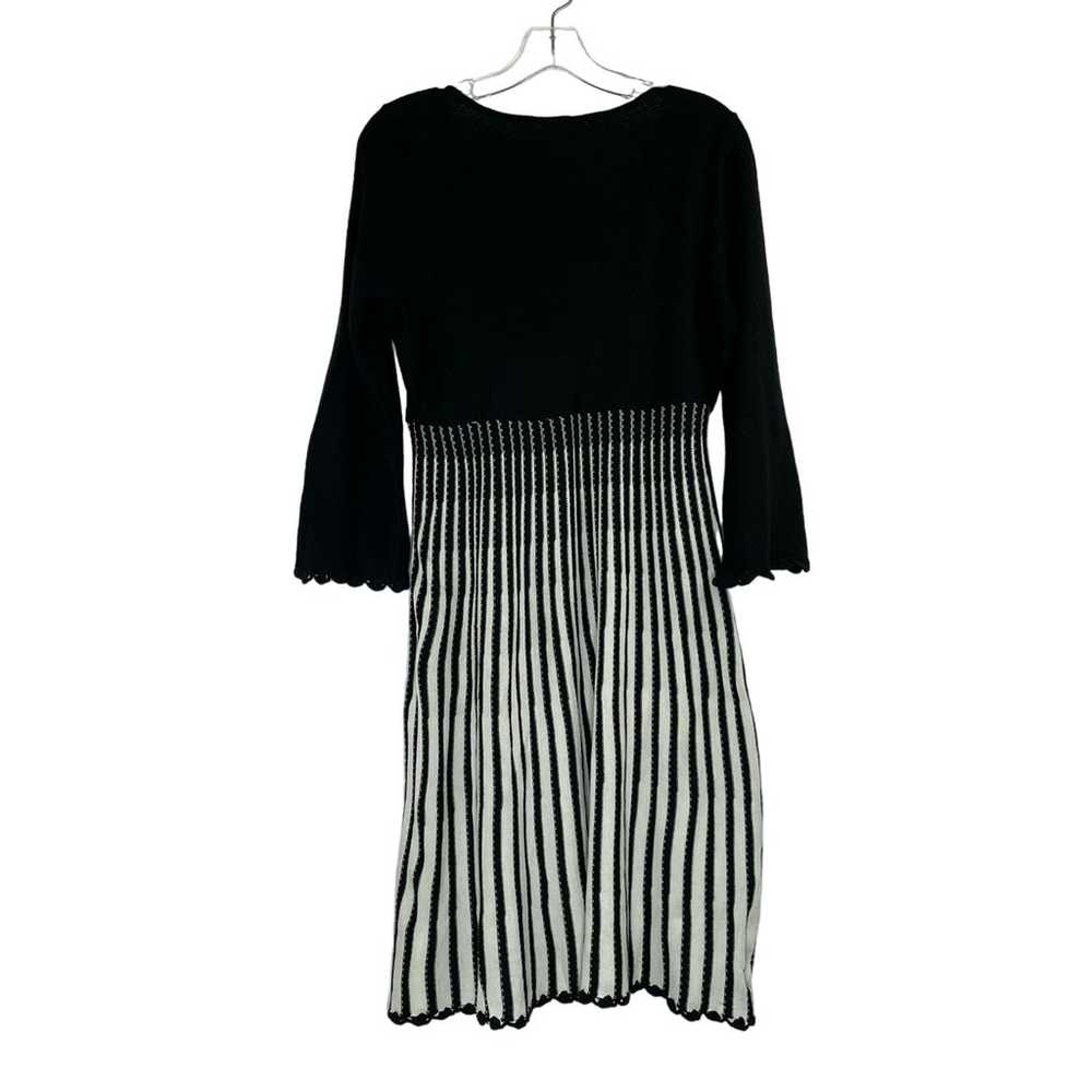 Calvin Klein knit black white career dressy scall… - image 5