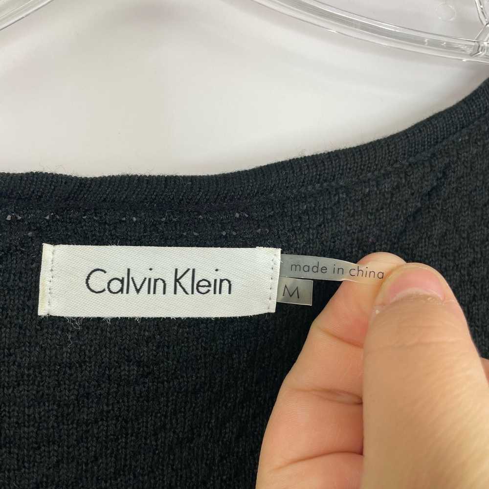 Calvin Klein knit black white career dressy scall… - image 6