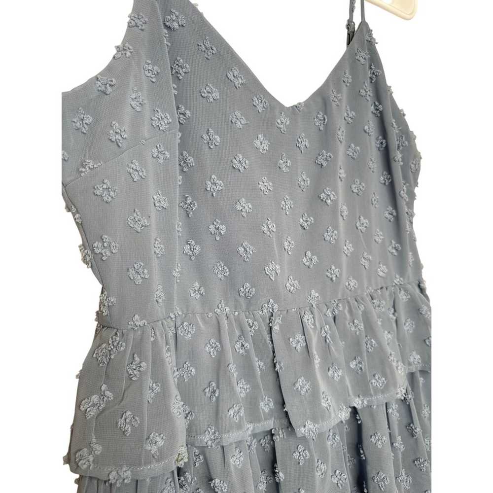 Altar'd State Pale Blue Ruffle Mini Tank Dress Te… - image 2