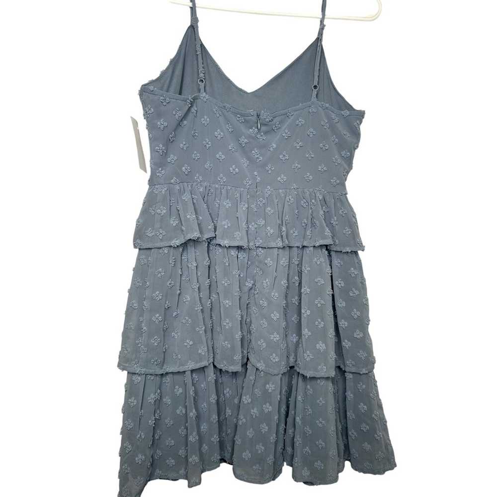 Altar'd State Pale Blue Ruffle Mini Tank Dress Te… - image 3