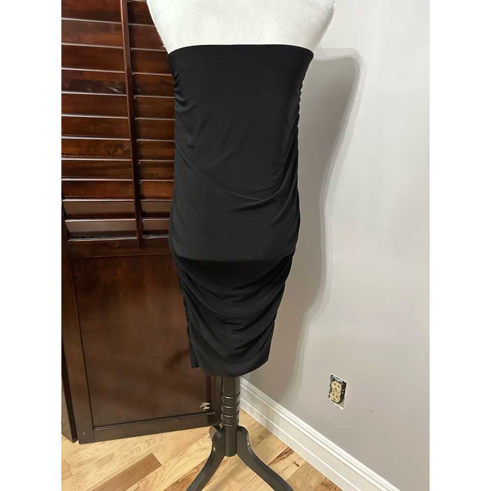 Unlisted Halogen Bodycon Dress Black Ruched Midi … - image 4