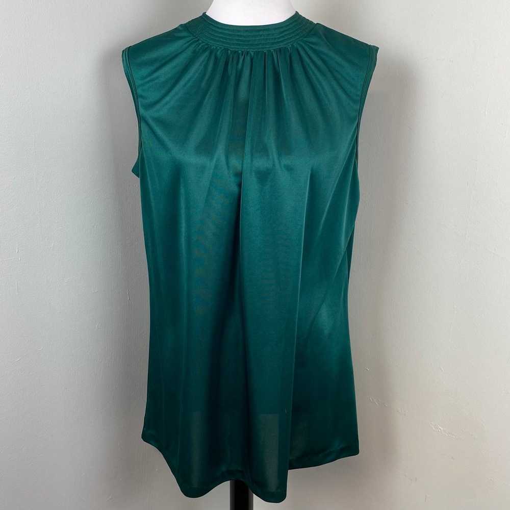 Vintage Tomorrow’s Dream Emerald Green High Neck … - image 1