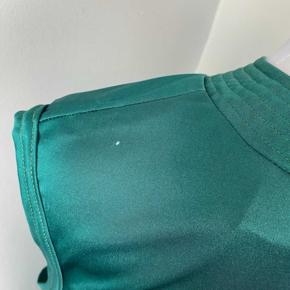 Vintage Tomorrow’s Dream Emerald Green High Neck … - image 6