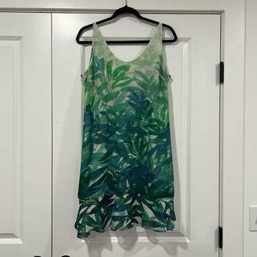 Cabi Women's Short Hawaiian Tropical Green Dress … - image 1