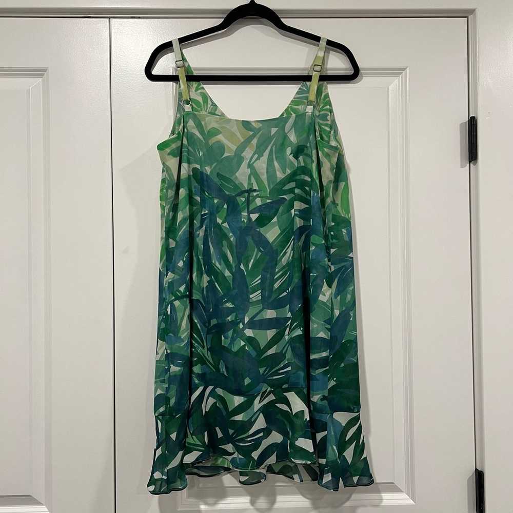 Cabi Women's Short Hawaiian Tropical Green Dress … - image 6