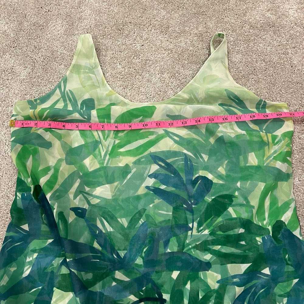 Cabi Women's Short Hawaiian Tropical Green Dress … - image 9