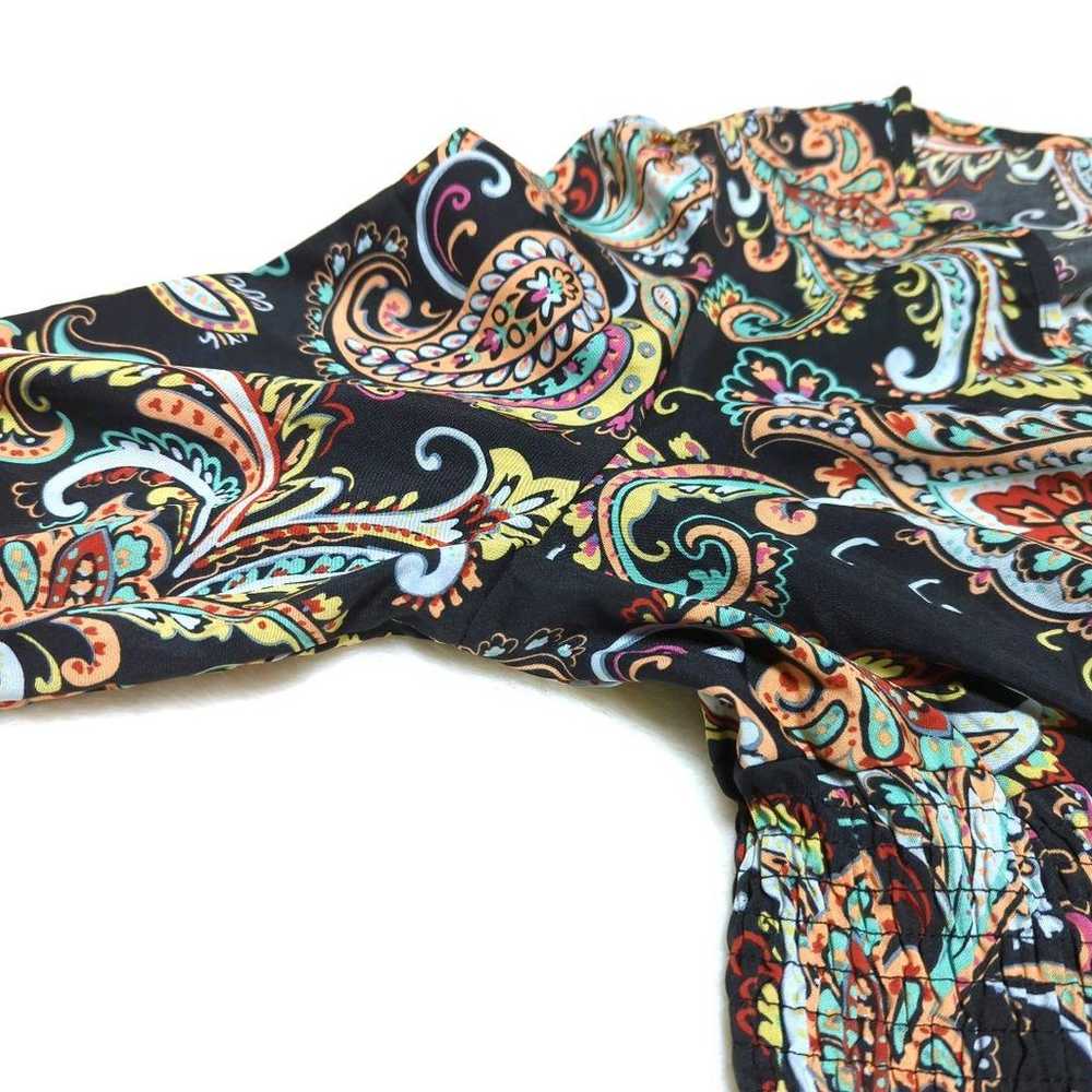 1421ꕤSHIEN Paisley Pattern Long Sleeve Long Dress… - image 8