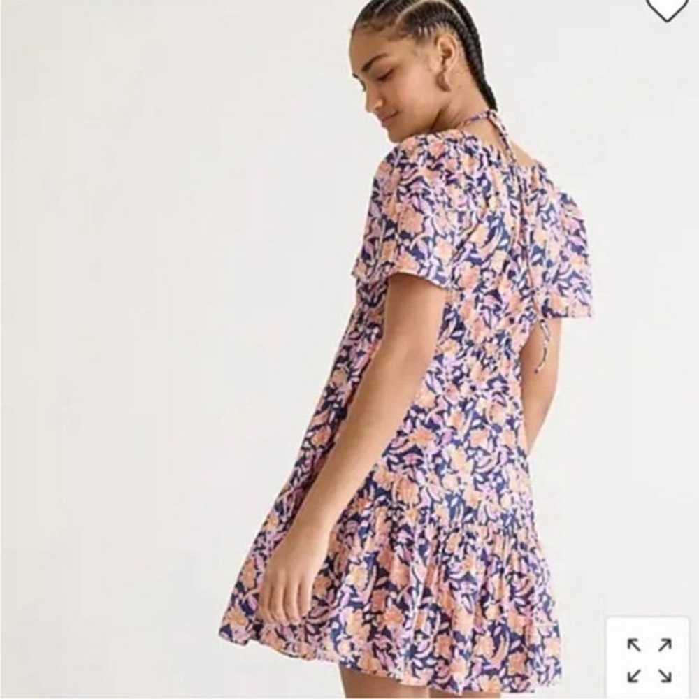 J.Crew Button-front cotton Voile Beach Dress in P… - image 2