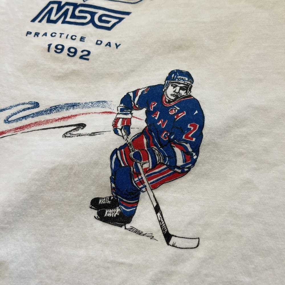 Hanes Vtg 90s New York Rangers Mark Messier Pract… - image 5