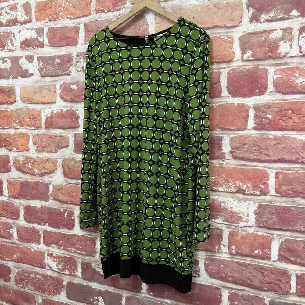 Michael Kors Dress Womens XL Green Black White Ab… - image 3