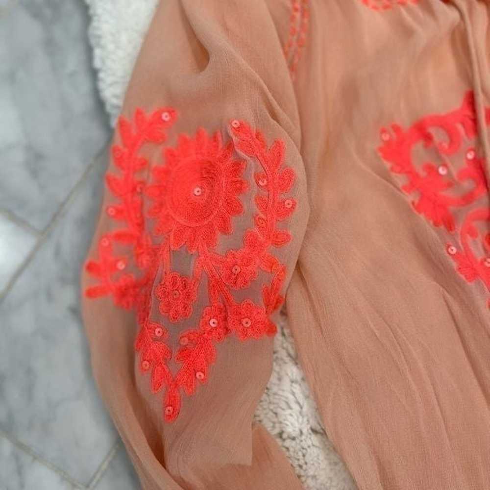 MISS JUNE PARIS gorgeous boho embroidered sheer w… - image 5