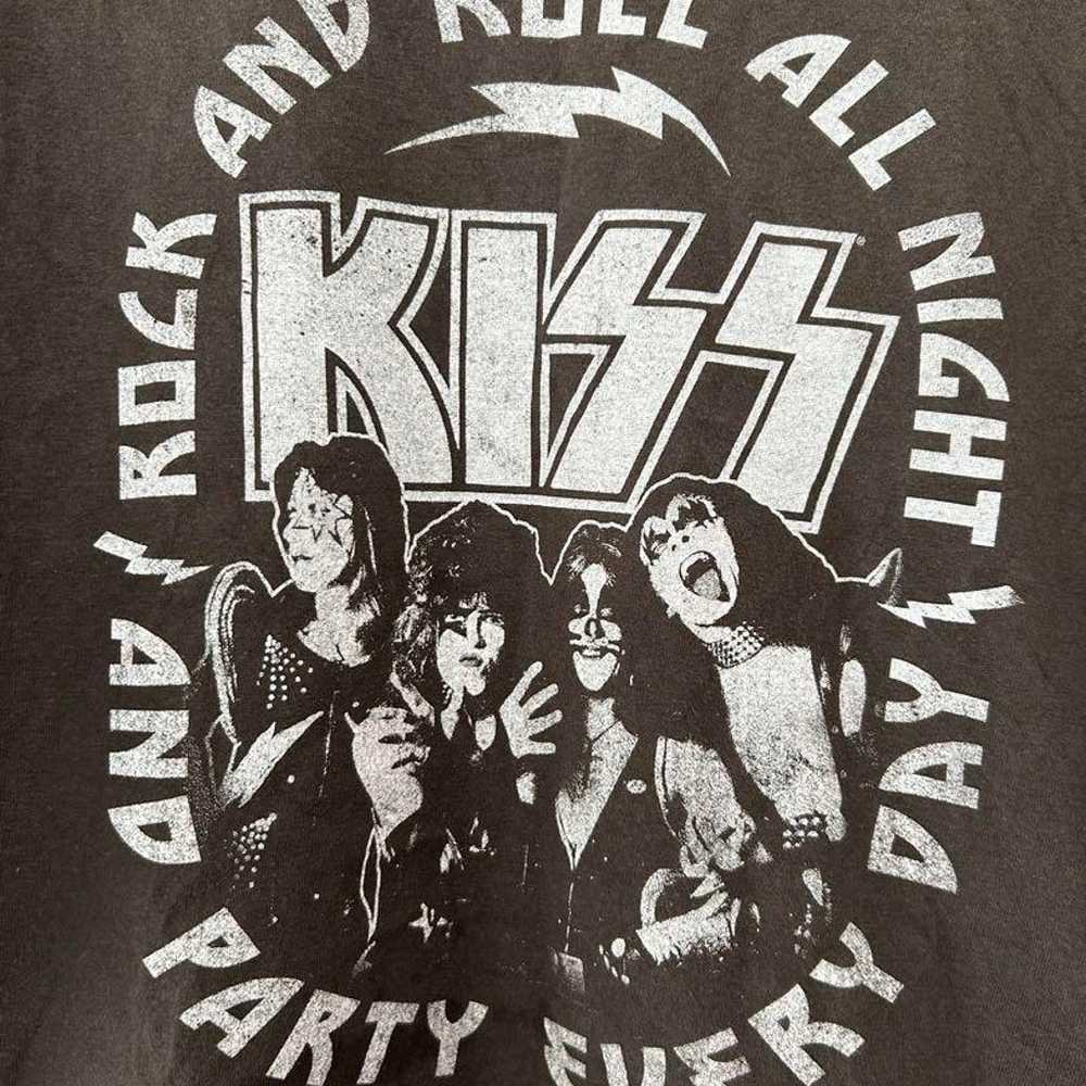 KISS Vintage Style Rock Long Sleeve T-Shirt Unisex - image 2