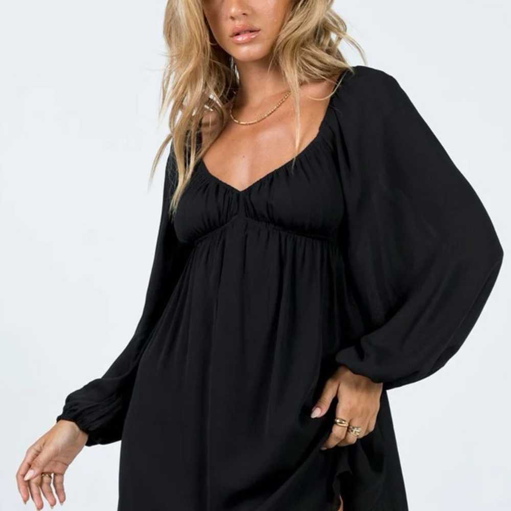 Puff Sleeve Mini Dress - image 2