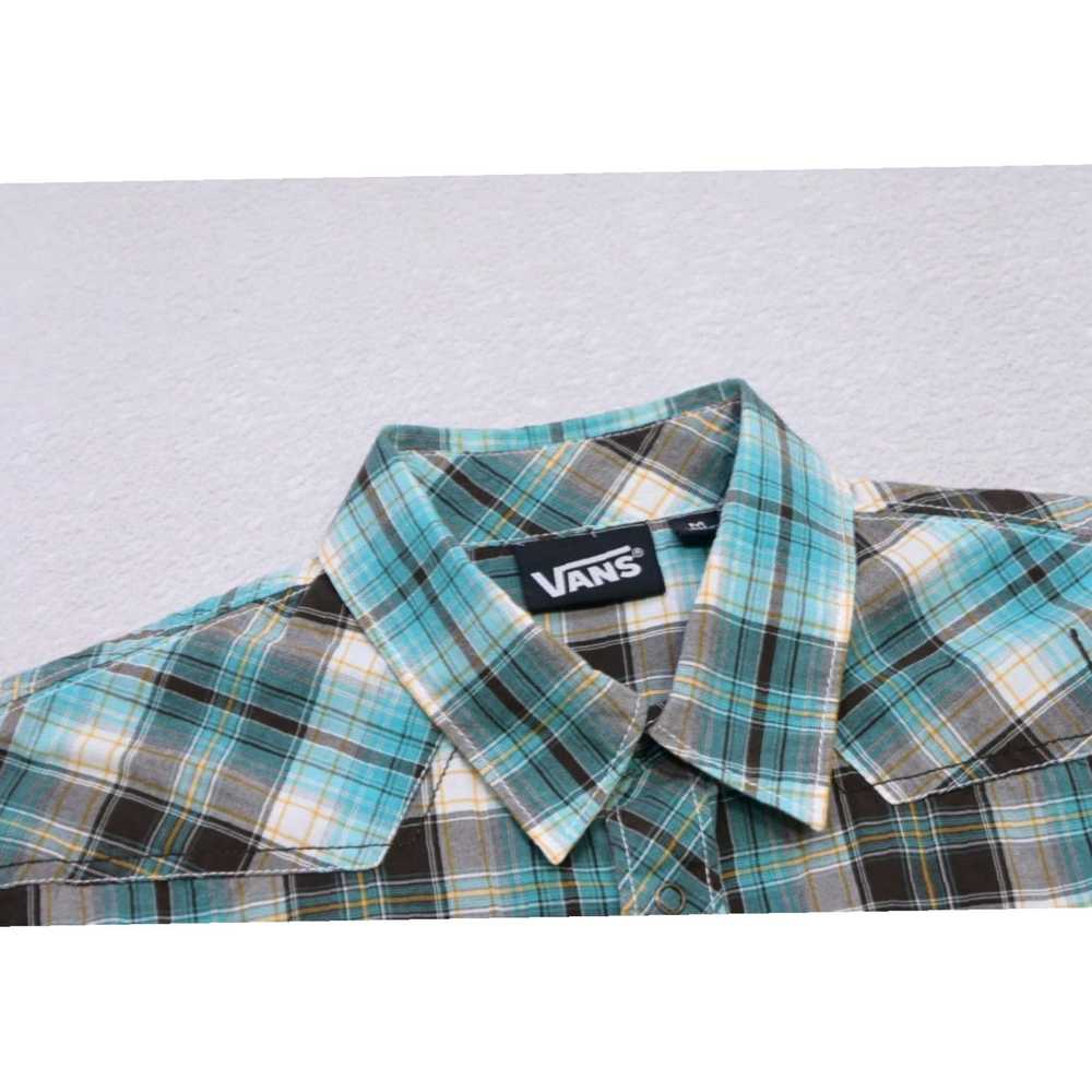 Vans Western Chic Pearl Snaps Plaid Button Up Lon… - image 7