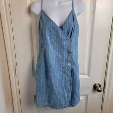 NWOT- TOPSHOP Denim Cotton Dress