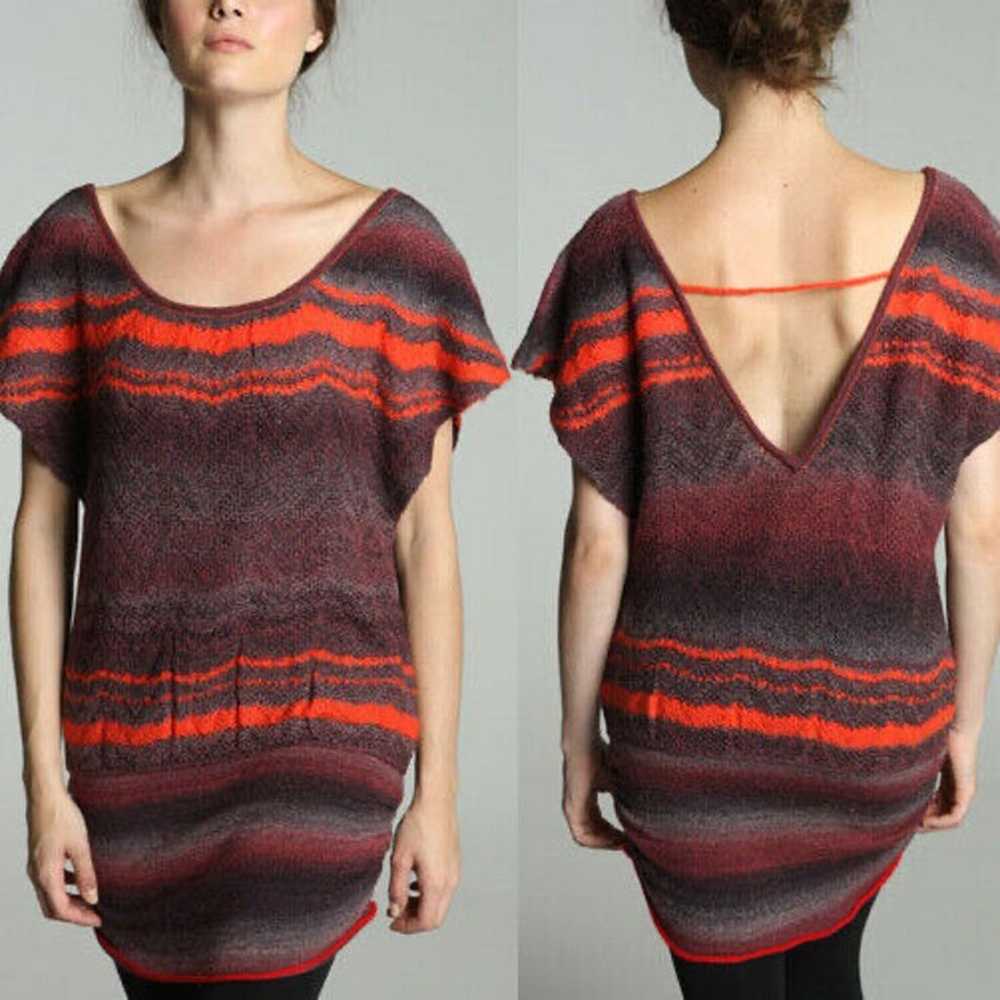 Free People Striped Sweater Dress Wool Mohair - image 2