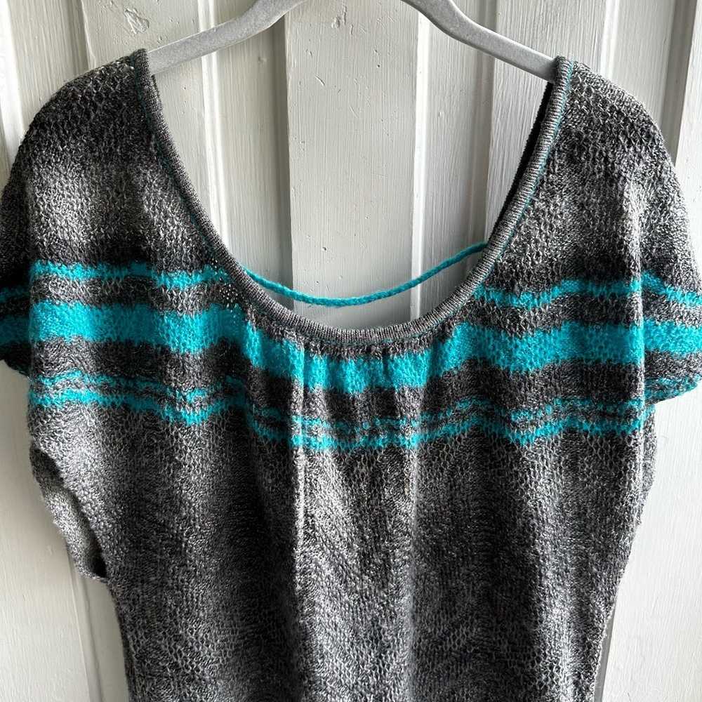 Free People Striped Sweater Dress Wool Mohair - image 4