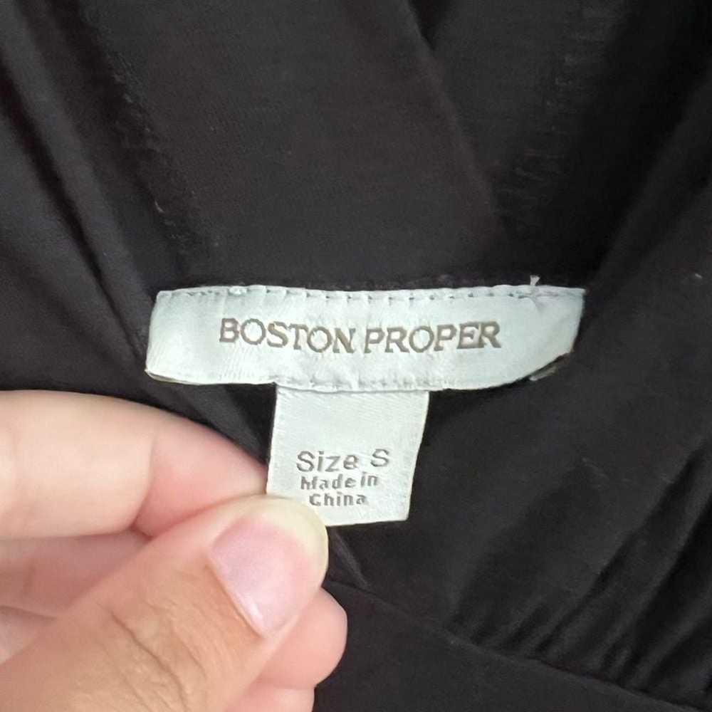 Boston Proper Womens Small Black Rayon Bodycon Of… - image 3