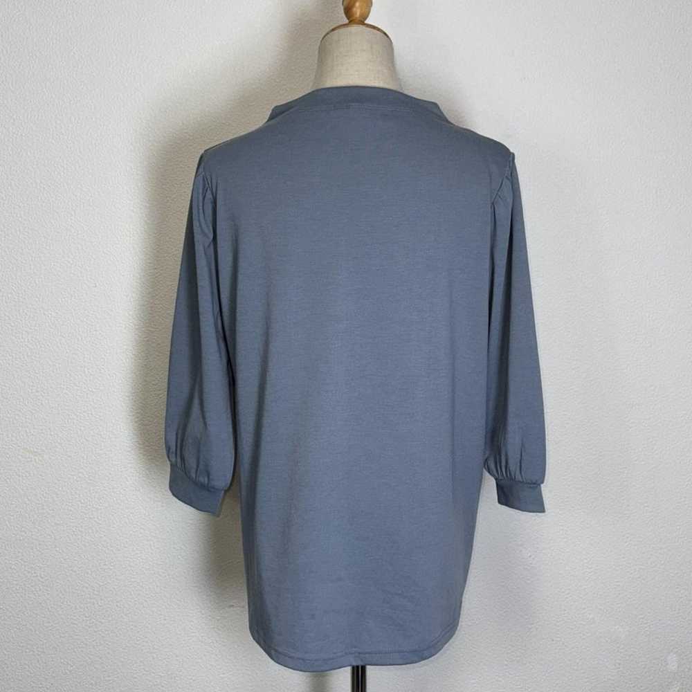 ★Beautiful item★ CLOSSHI Top Tunic Blue Cotton Bl… - image 5