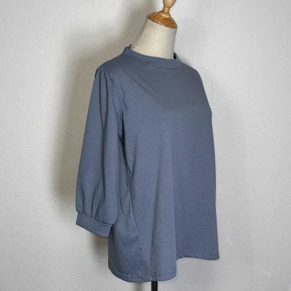 ★Beautiful item★ CLOSSHI Top Tunic Blue Cotton Bl… - image 7