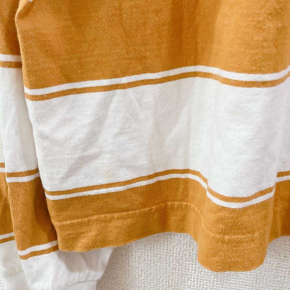 GLOBAL WORK border cut-and-sew orange long sleeve… - image 10