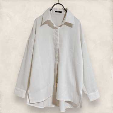 a1192 Emoda Blouse Long Sleeve Off-White Office C… - image 1