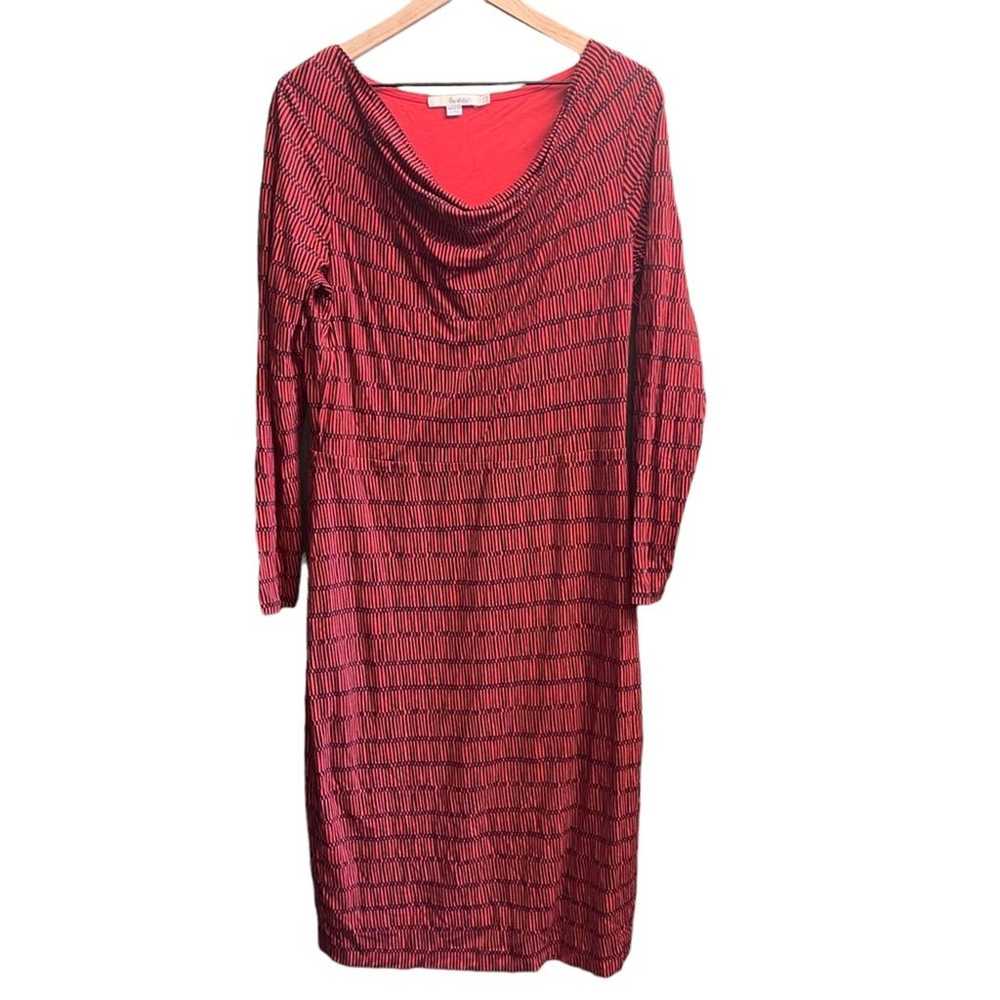 Boden Dress Size 10 LONG Wool Blend Long Sleeve R… - image 1