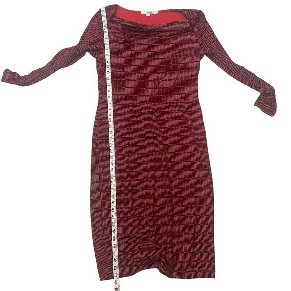 Boden Dress Size 10 LONG Wool Blend Long Sleeve R… - image 6