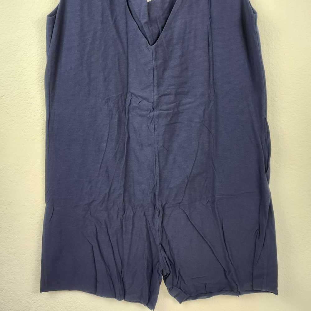 Lunya Cool Short Romper in Double Blue Size Large… - image 7