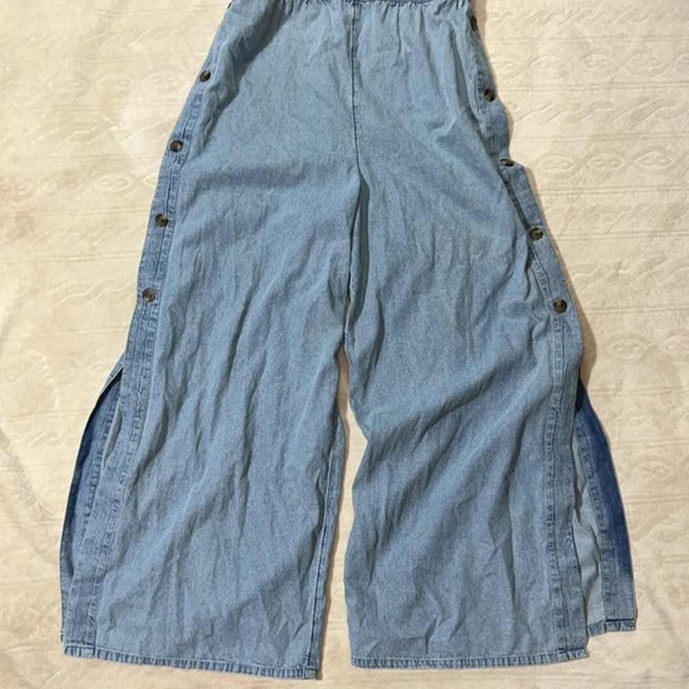 American Eagle Denim Tie Back Jumpsuit - image 3