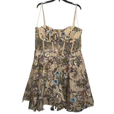 B. Darlin Floral Sequin Dress - Size 17/18