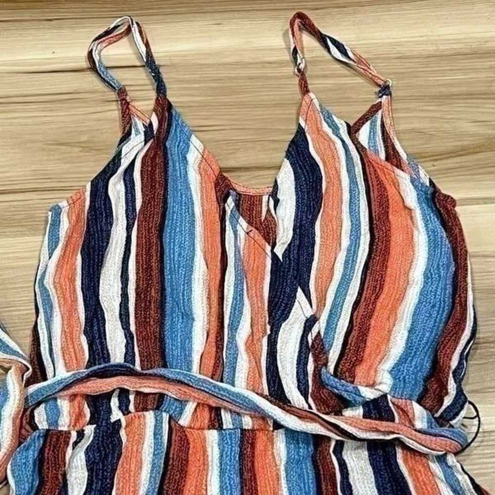 Lulu’s Angelene Blue and Orange Striped Sleeveles… - image 5