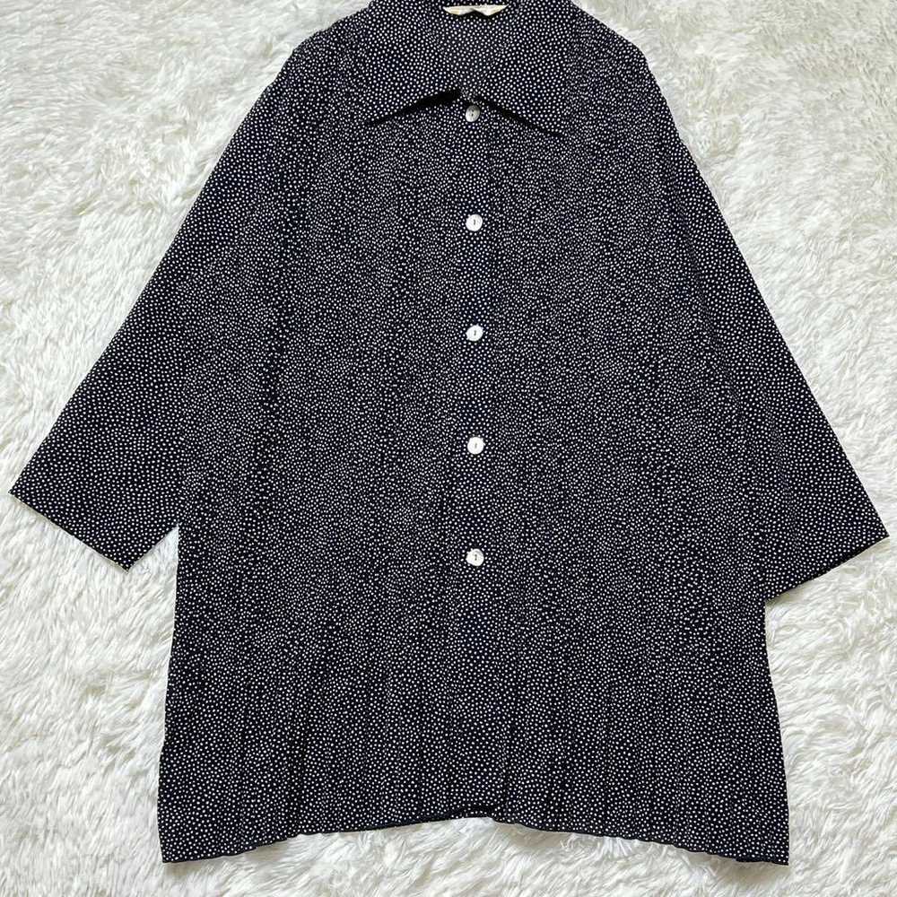 DIAZ F Blouse, polka dot pattern, pleated, navy, … - image 2