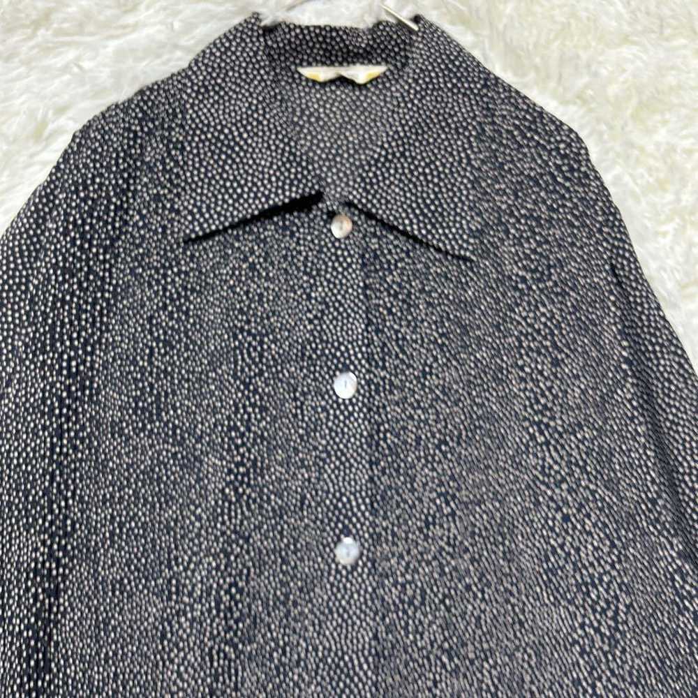 DIAZ F Blouse, polka dot pattern, pleated, navy, … - image 3