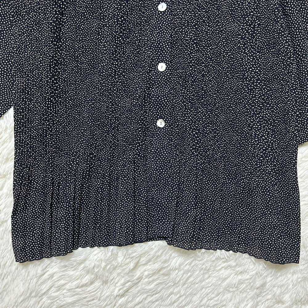 DIAZ F Blouse, polka dot pattern, pleated, navy, … - image 5