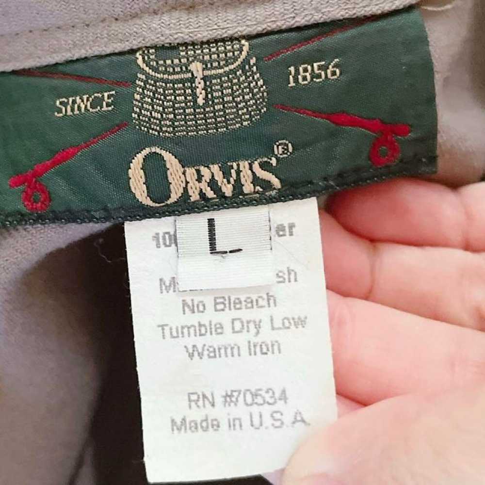 ORVIS Long Dress Short Sleeve Brown Simple Casual - image 12