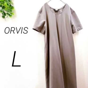 ORVIS Long Dress Short Sleeve Brown Simple Casual - image 1