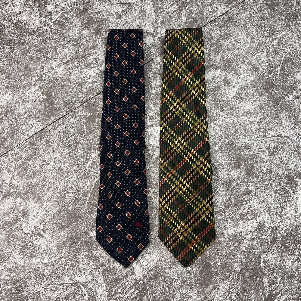 Burberry × Luxury Lot of 2 BURBERRY tie necktie - image 1