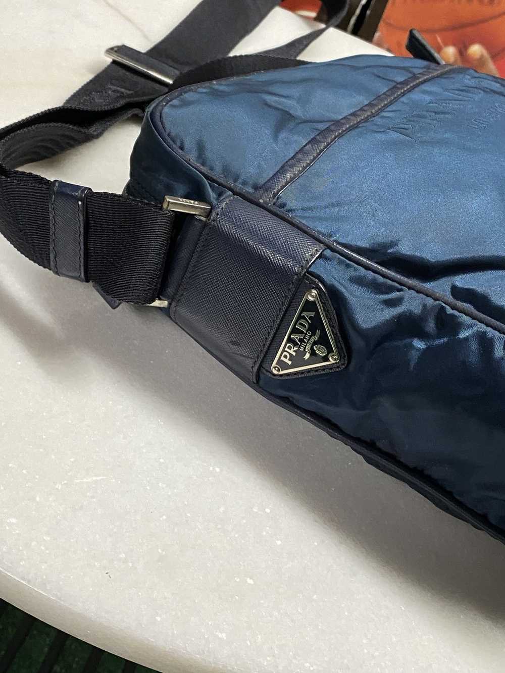 Designer × Prada Prada Nylon Navy Messenger Cross… - image 10