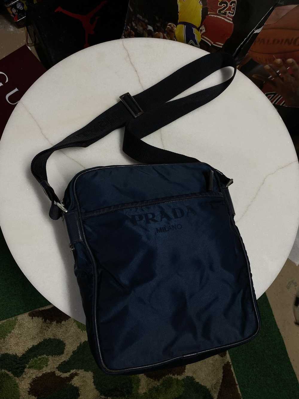 Designer × Prada Prada Nylon Navy Messenger Cross… - image 4