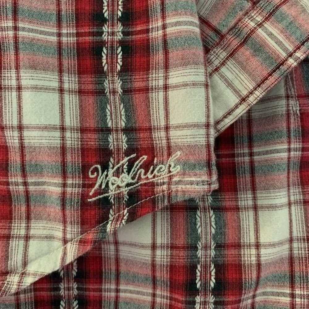 Vintage Woolrich Plaid Cotton Pearl Snap Shirt S - image 2