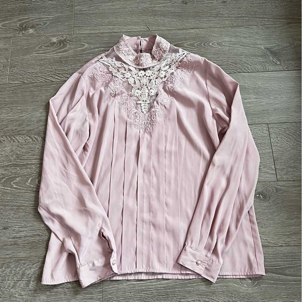 Vintage Cottagecore Peasant Long Sleeve Top - Bab… - image 2