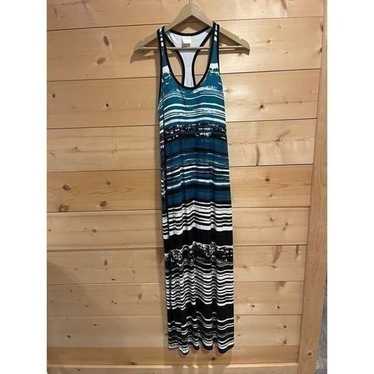 Soma Racerback Maxi Dress Striped Small