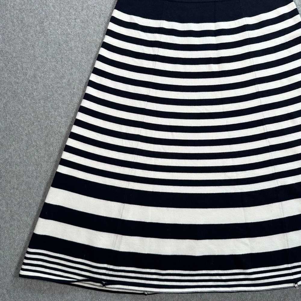 Boden Knit Dress Women's 6 Navy Blue and White St… - image 3