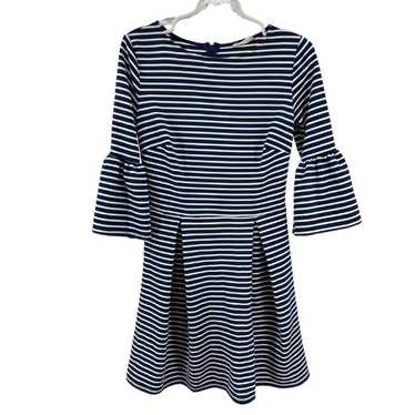 Altar’d State M navy white striped flare sleeve f… - image 1