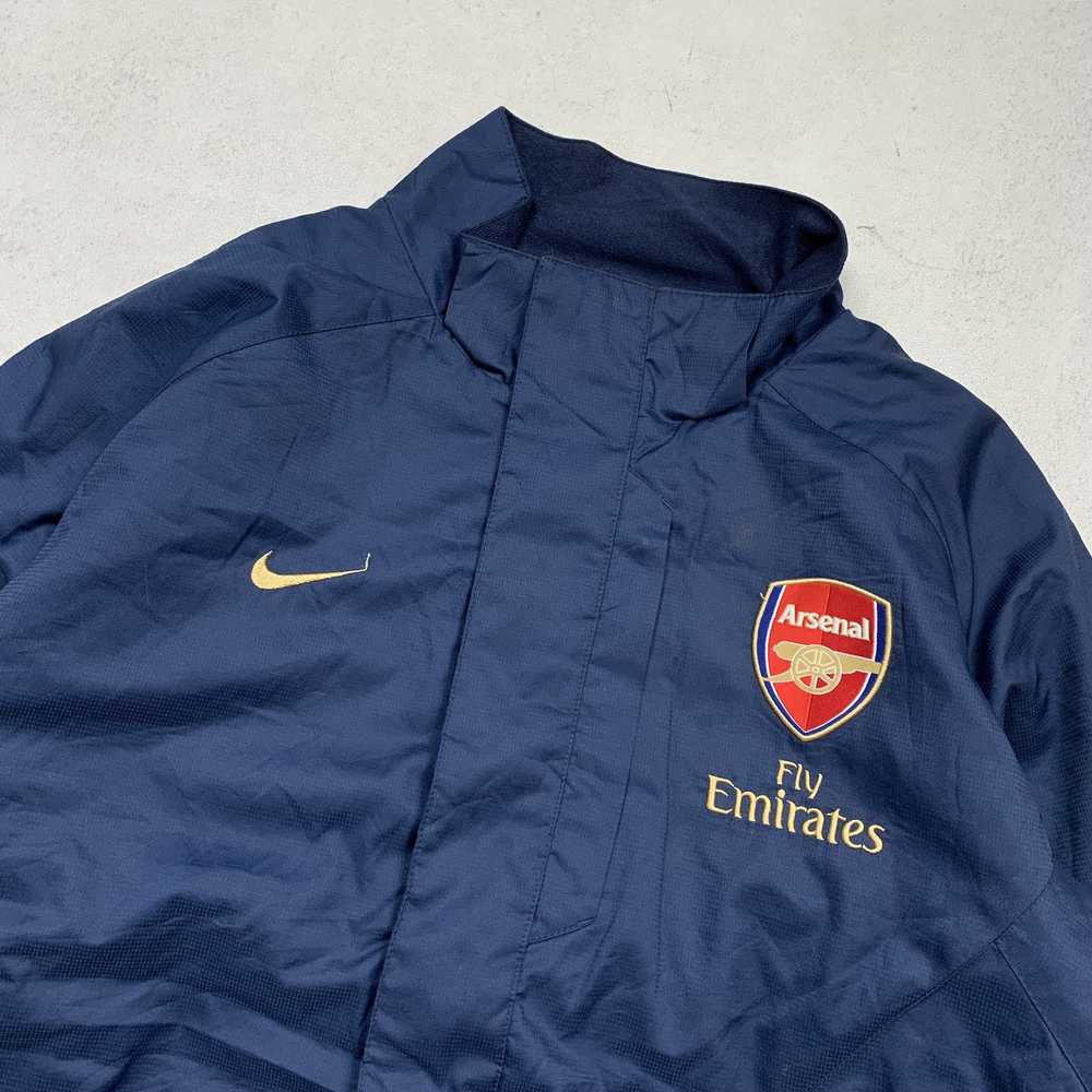 Nike × Vintage Nike Arsenal Puffer Coat Jacket Fl… - image 2